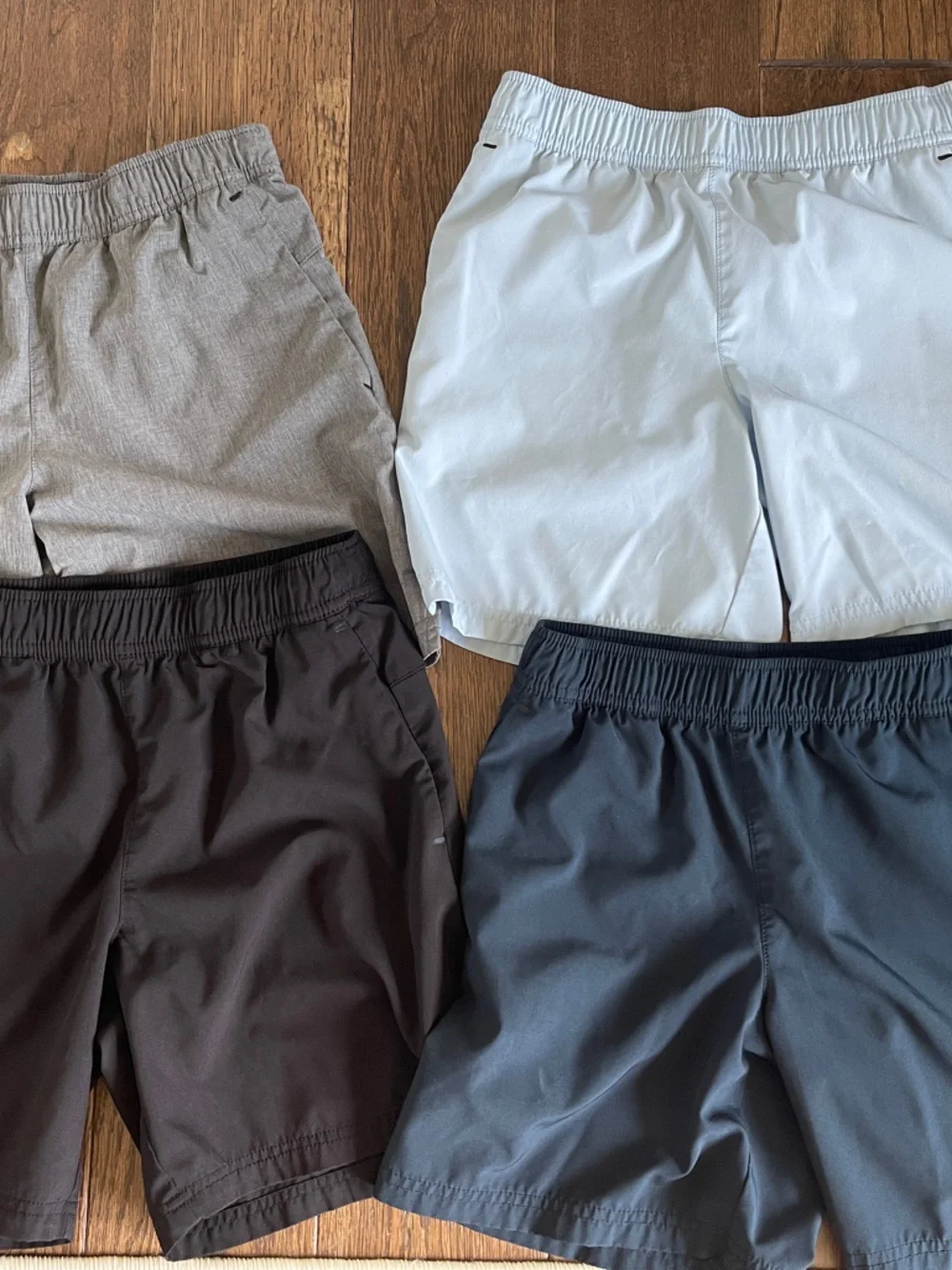 Boys Old Navy set of Performance Shorts - Black, Gray, Light Gray